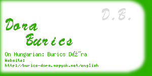 dora burics business card